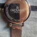 Ceas dama Grovana Swiss Made - safir, sidef, bratara inox